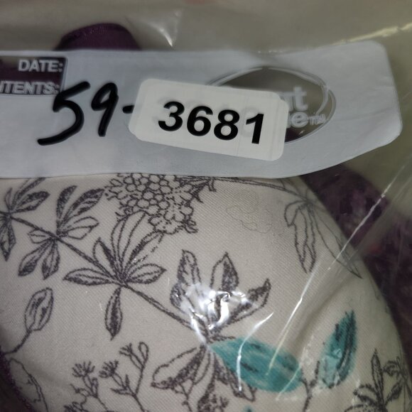 Soma Embraceable Full Coverage Lace Trim Bra 40DD White Floral & Purple  3681 - Picture 8 of 9